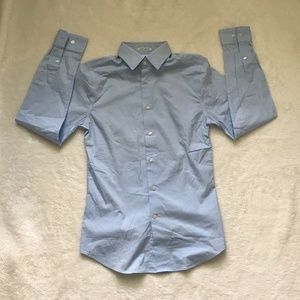 NWOT Express 1MX Extra Small Mens Blue Shirt XS